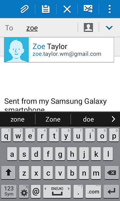 Key in the first letters of the required contact.Matching contacts are displayed.Press the required contact.Repeat the procedure to add more recipients.
