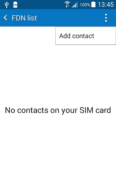 Press Add contact.Key in the required name.