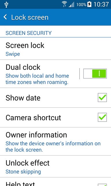 Press Screen lock.
