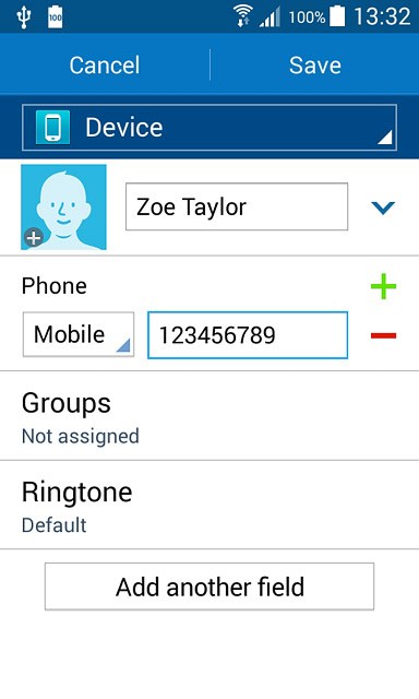 Press the drop down list next to the phone number.