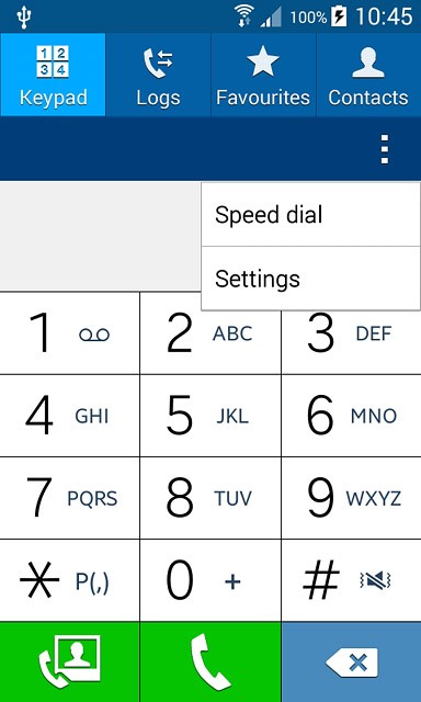Press Settings.
