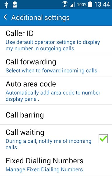 Press Fixed Dialling Numbers.