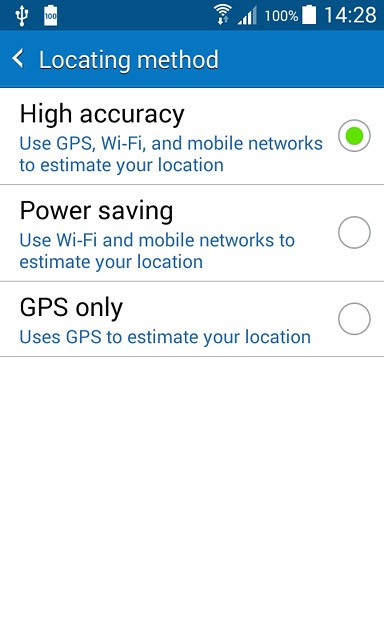 Press GPS only.