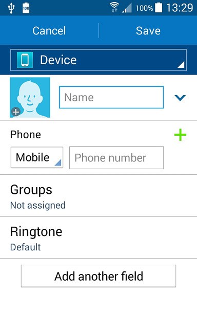 Press the drop down list above 