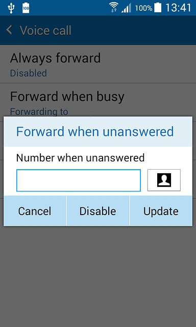 Press Disable.Repeat until all diverts have been cancelled.