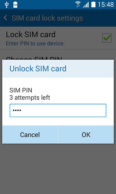 Key in your PIN and press OK.