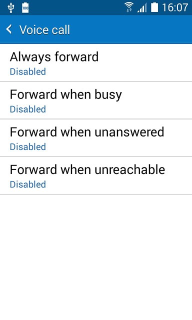 Press one of the following options:Always forward