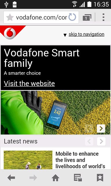 Press the address bar.