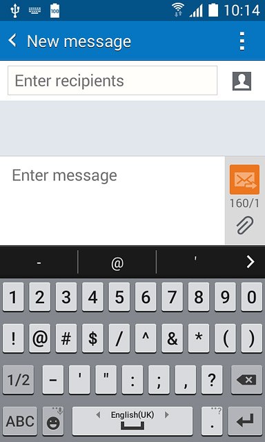 Press the required numbers or the required symbols.