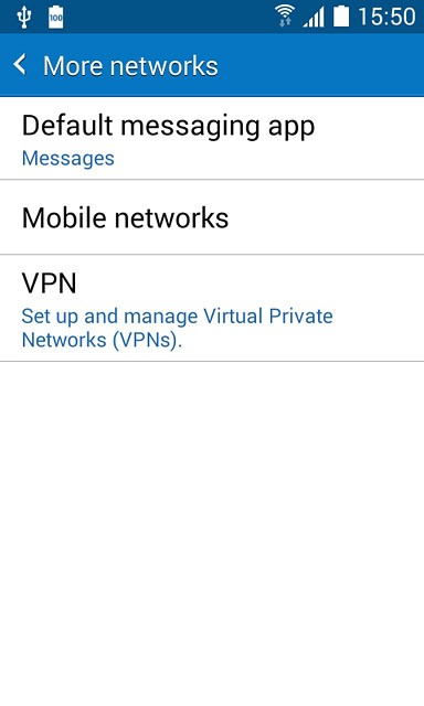 Press Mobile networks.