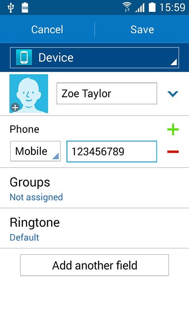 Press the drop down list next to the phone number.