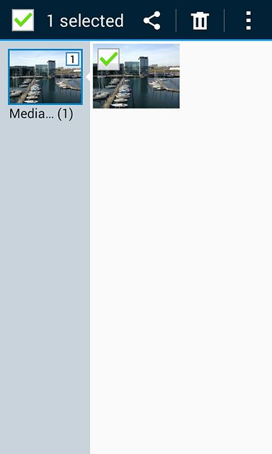 Press the share icon.