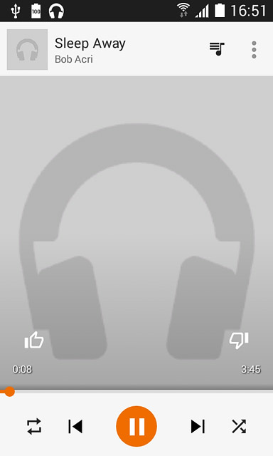 To go to the next audio file:Press arrow right.