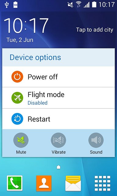 To turn off silent mode:Press Sound.