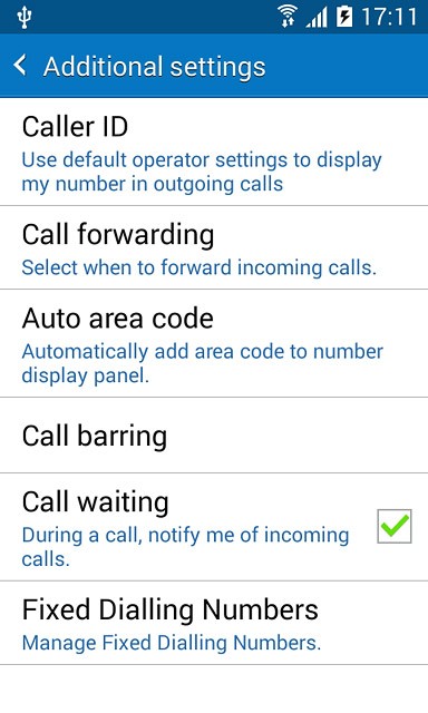Press Fixed Dialling Numbers.