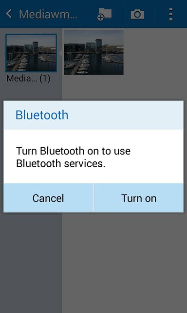 If Bluetooth is turned off:Press Turn on to turn on Bluetooth.