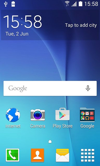 Press the contacts icon.