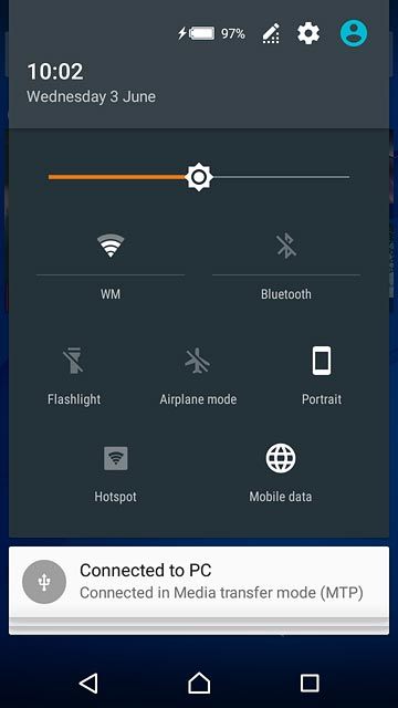 Slide two fingers down the display starting from the top edge of your phone.Press Airplane mode to turn the function on or off.