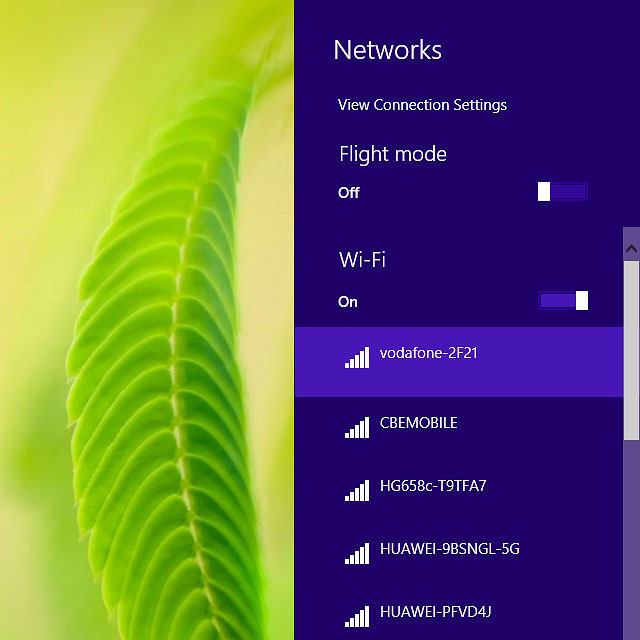 Right-click the name of your Wi-Fi hotspot.
