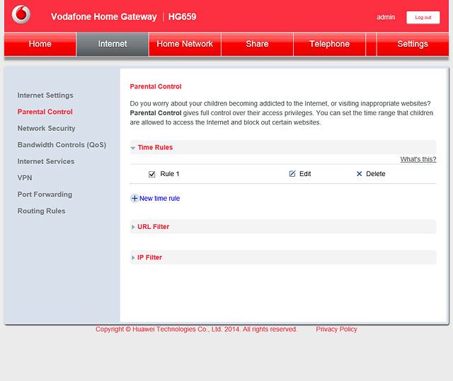 Click URL Filter.