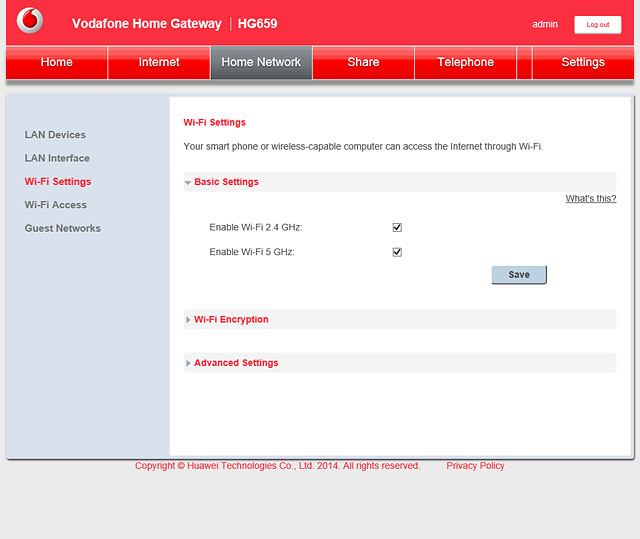 Click Wi-Fi Encryption.