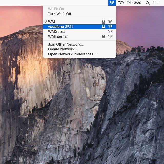 Click the name of your Wi-Fi hotspot.