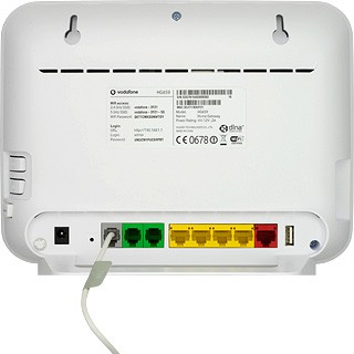To connect a DSL connection, you need to connect the phone cable to 