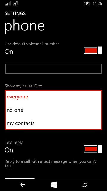 Press everyone, no one or my contacts.
