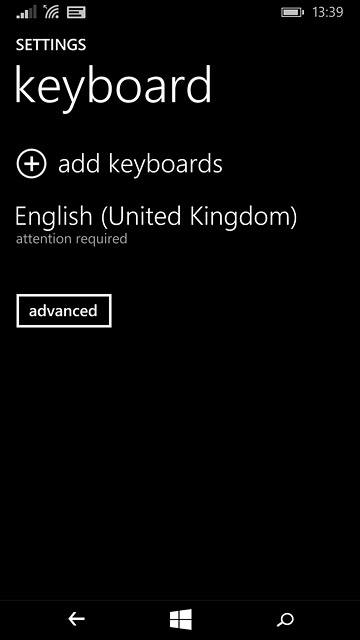 Press add keyboards.