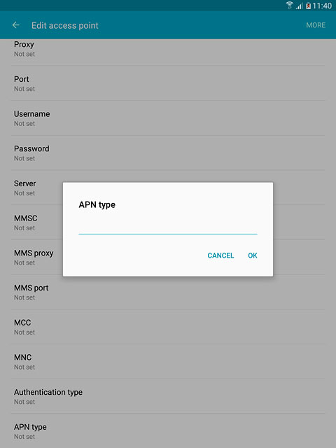 Key in mms and press OK.