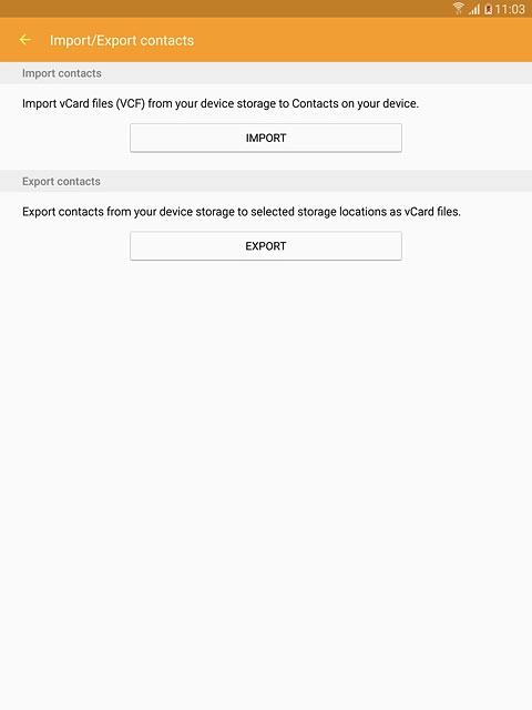 Press EXPORT.