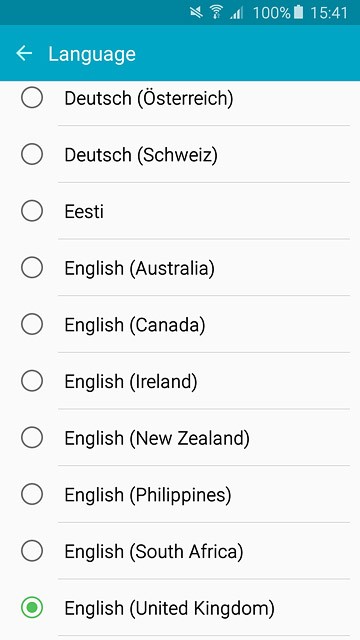 Press the required language.