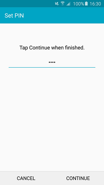 Key in the required phone lock code and press CONTINUE.