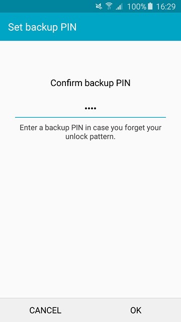 Key in the PIN again and press OK.