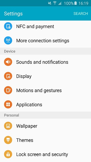 Press Lock screen and security.