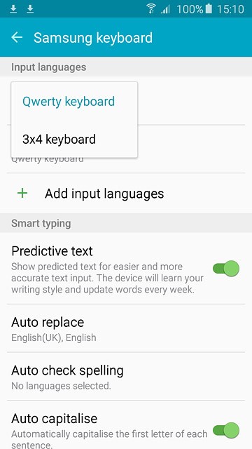 Press Qwerty keyboard.