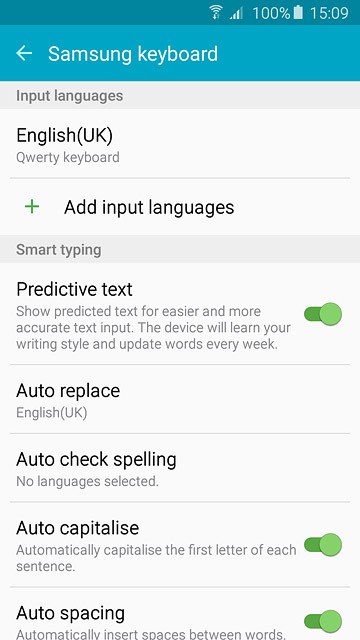 Press Add input languages.