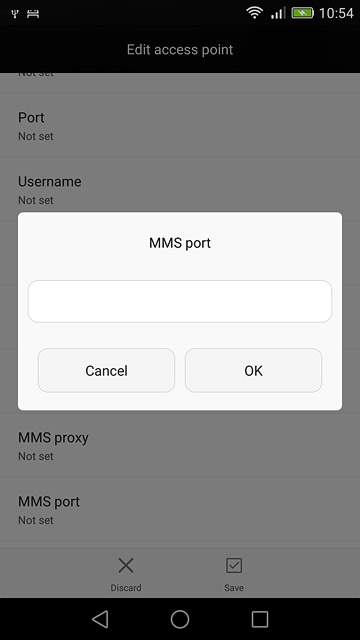Key in 80 and press OK.