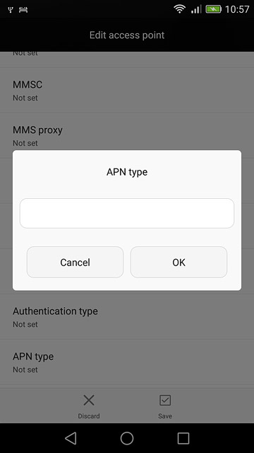 Key in mms and press OK.