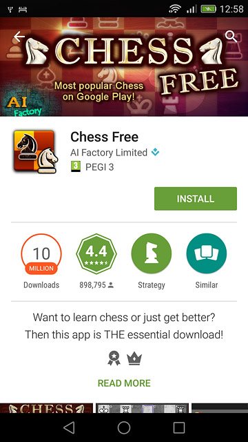 To install a free app:Press INSTALL.