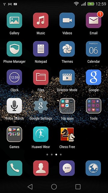 Press the app you've just installed.Follow the instructions on the display to use the app.