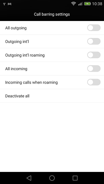 Press the home icon to return to the home screen.