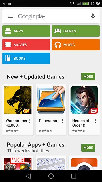 To search by category:Press APPS or GAMES.