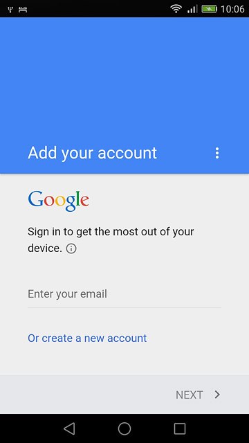 Press Enter your email and key in the username for your Google account.