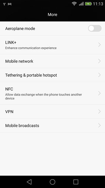 Press Mobile network.