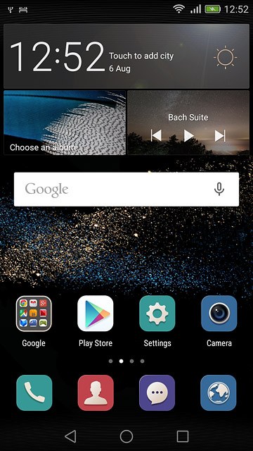 Press the browser icon.