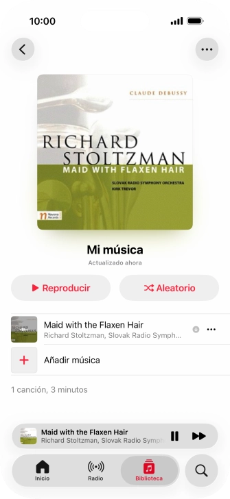 Pulsa el título de la canción.