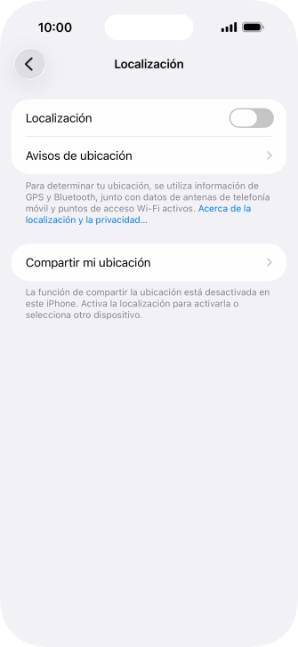 Pulsa el indicador junto a 
