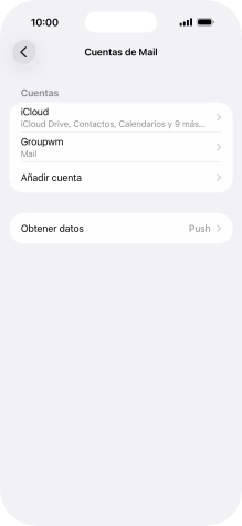 Pulsa el nombre de la cuenta de correo electrónico que acabas de crear.