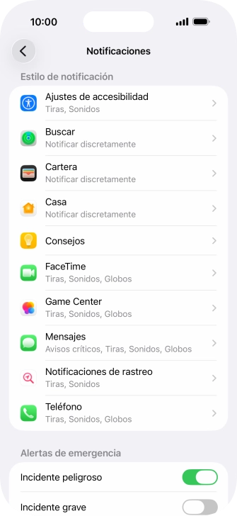 Pulsa la aplicación deseada.